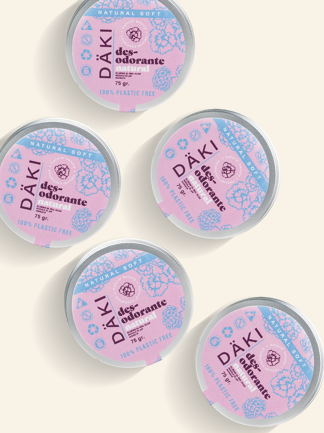 5 Pack Desodorantes en Crema