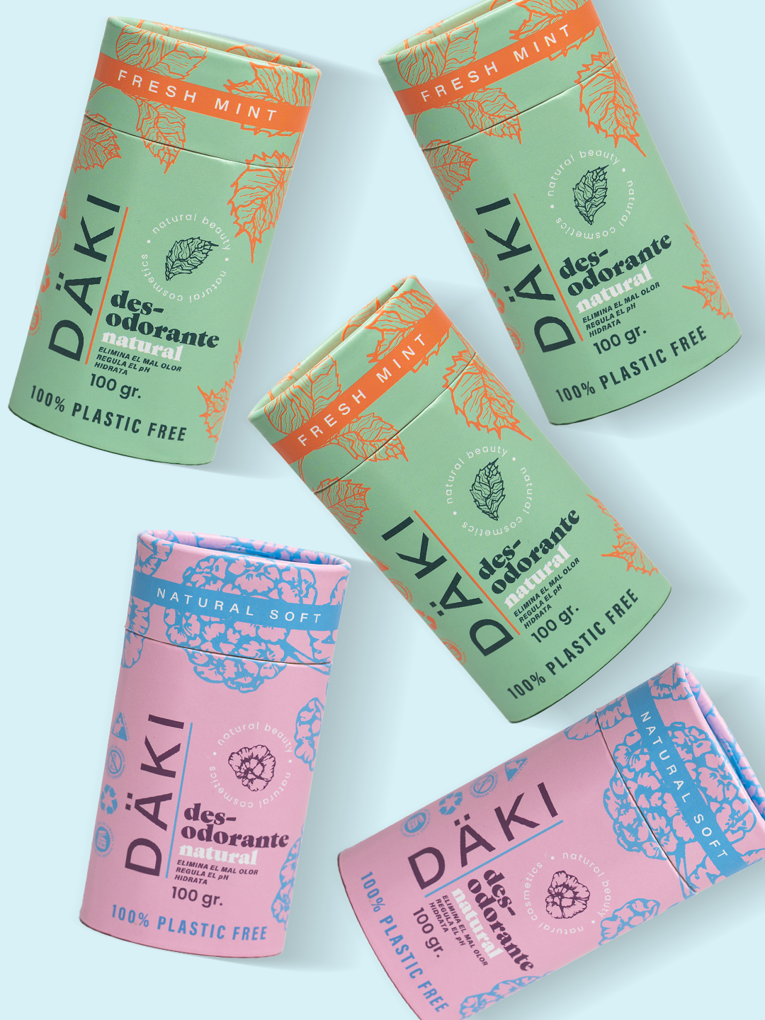 Pack 5 Desodorantes Barra 100g