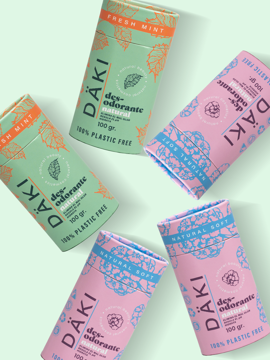 Pack 5 Desodorantes Barra 100g