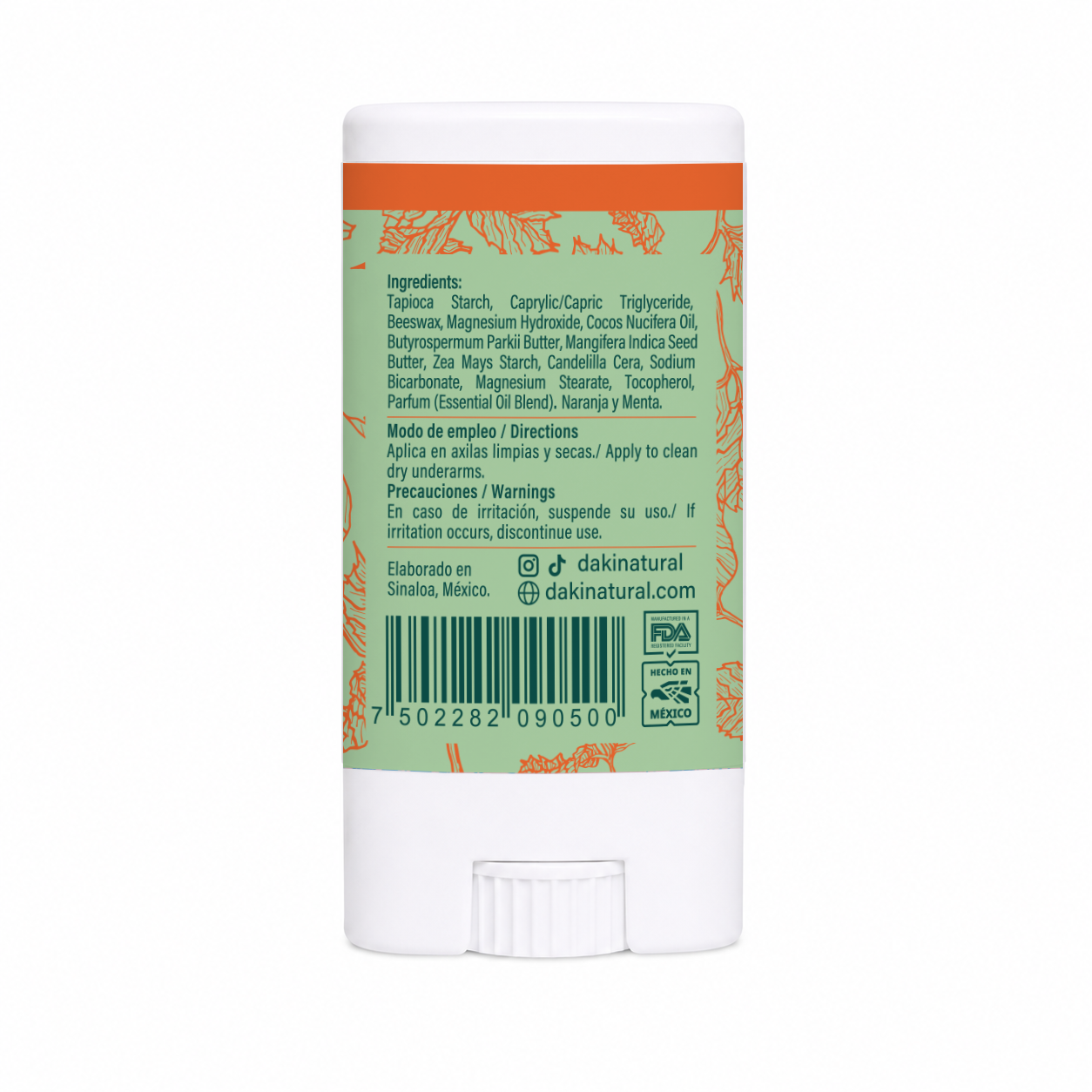Desodorante Barra Mini Fresh Mint 15g