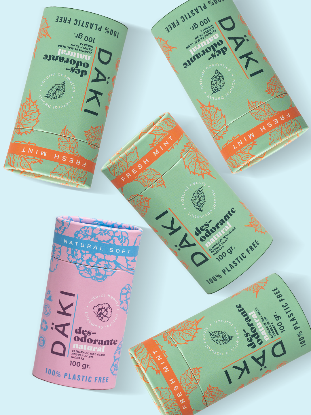 Pack 5 Desodorantes Barra 100g