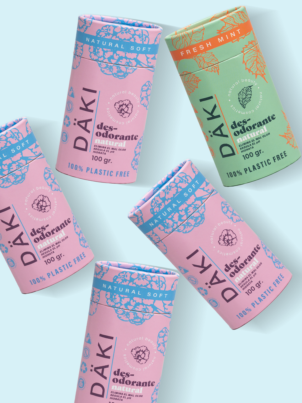 Pack 5 Desodorantes Barra 100g