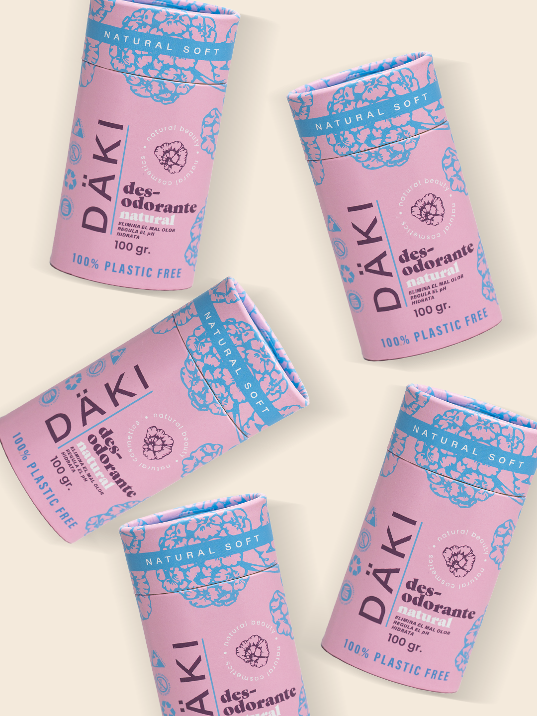 Pack 5 Desodorantes Barra 100g