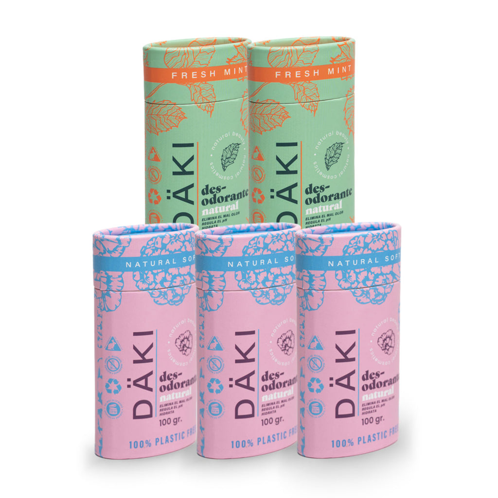 Pack 5 Desodorantes Barra 100g