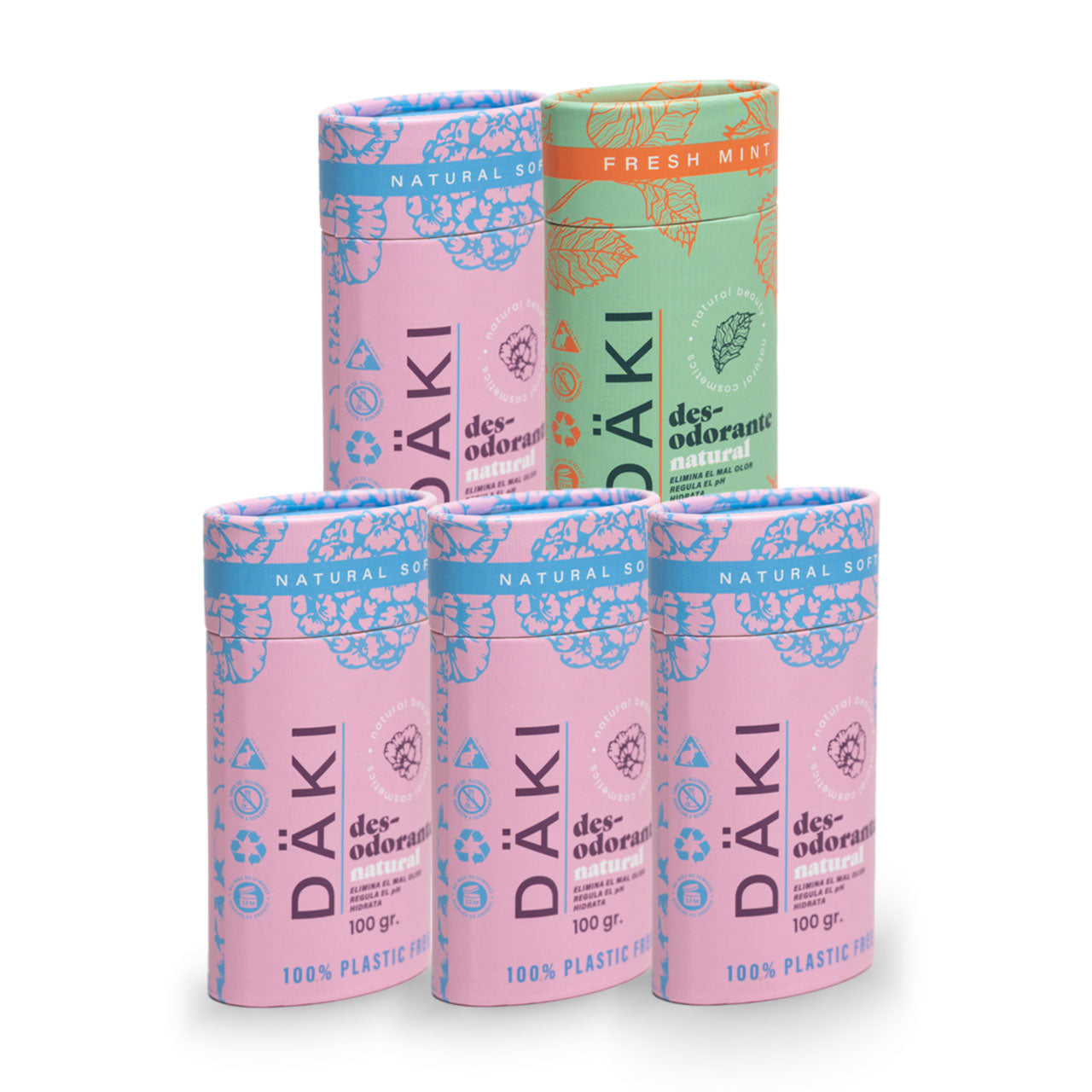 Desodorantes Barra Pack 5 100g