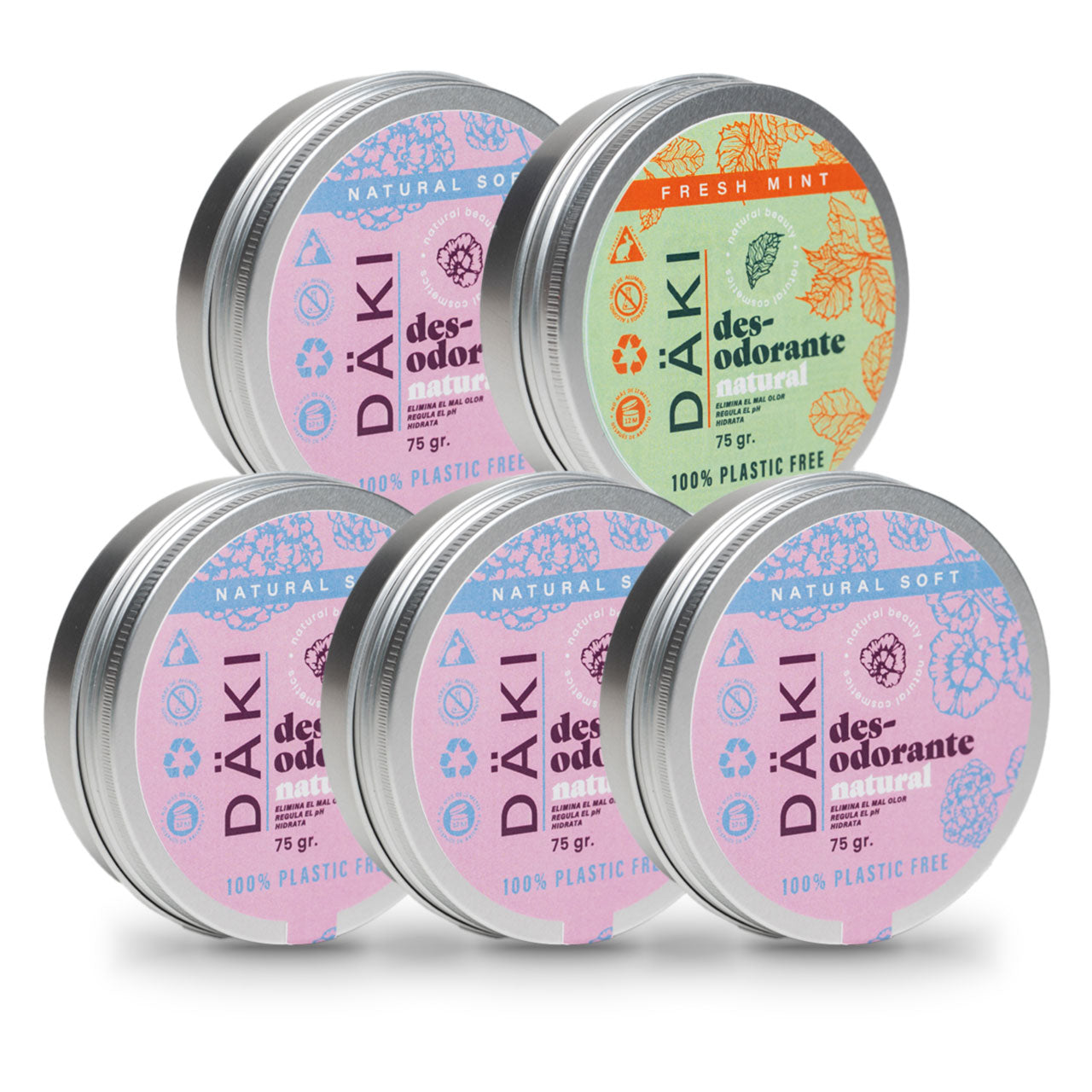 Desodorantes Crema Pack 5 75g