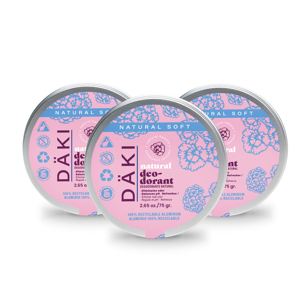 Pack 3 Desodorantes Crema 75g