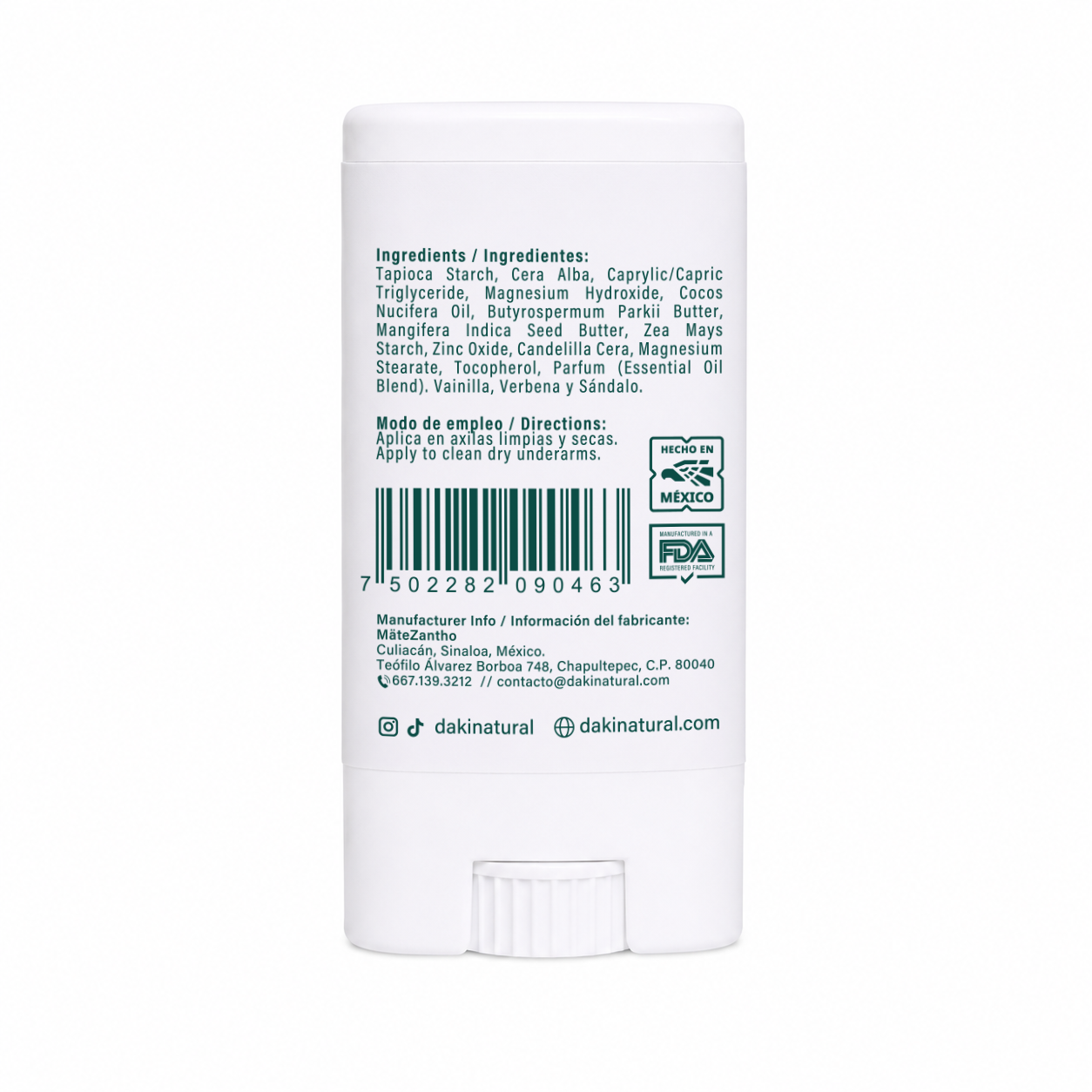 Desodorante Barra Smoky Vanilla 65g