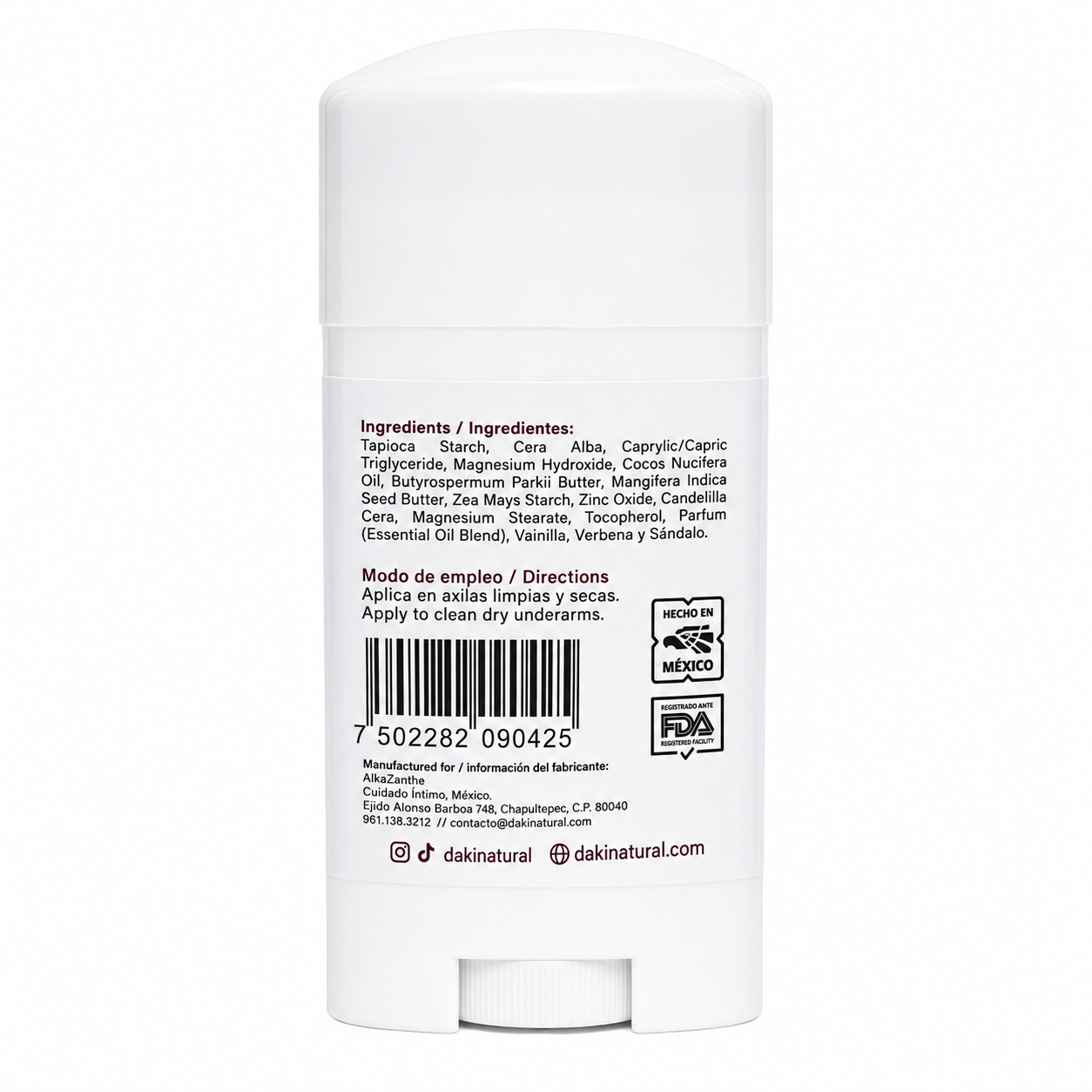 Desodorante Barra Smoky Vanilla 65g